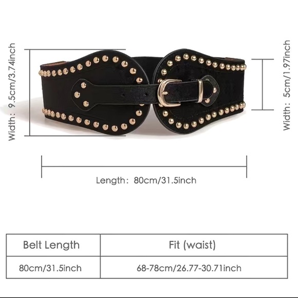 River Elastic Studded Buckle Belt - Picture 4 of 4
